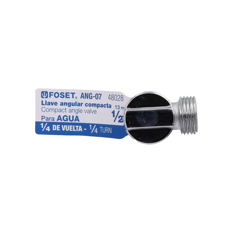 Llave de ángulo 1/2 pulgada x 1/2 pulgada Foset ANG-07 - Miniatura 2