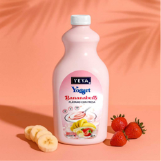 Yogurt de plátano y fresa con probióticos YEYA (1.54 L) - Miniatura 4