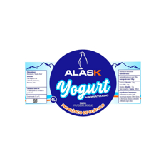 Yogurt probiótico de coágulo sabor frutos del bosque Alask (4 L) - Miniatura 2