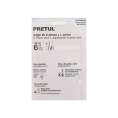 Juego de 2 pinzas y 1 llave ajustable 150 mm - 6 pulgadas Pretul - Miniatura 3
