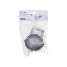 Sapo para inodoro de PVC transparente, cadena acero inoxidable Foset - Miniatura 4