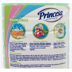Jabón liquido de lavandería con aloe vera Princesa (800 ml) - Miniatura 2