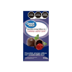 Chocolate amargo relleno con cerezas sabor licor Great Value (84 g / 2.9 oz) - Miniatura 6