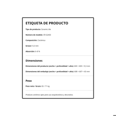 Caja de losas de cerámica pulida 600 mm x 600 mm Carrara Blanca Malu SR_S2403 (4 U) - Miniatura 3