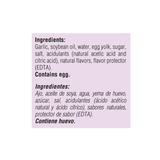 Mayonesa con ajo YEYA (420 g / 14.8 oz) - Miniatura 3