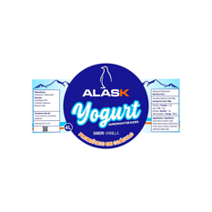 Yogurt probiótico de coágulo sabor vainilla Alask (4 L) - Miniatura 2