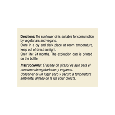 Aceite de girasol refinado YEYA (12 x 900 ml / 30.4 oz) - Miniatura 2