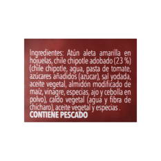 Atún en hojuelas con 23% de chile chipotle Marina Azul (74 g / 2.61 oz) - Miniatura 3