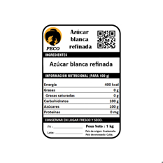 Azúcar blanca refinada Peco (1 kg / 2.2 lb) - Miniatura 3