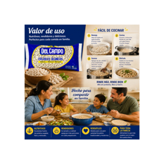 Frijoles blancos Del Campo (454 g / 1 lb) - Miniatura 4