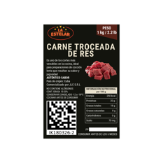 Carne de res troceada La Estelar (1 kg / 2.2 lb) - Miniatura 4