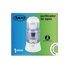 Purificador de agua por gravedad transparente de 16 L TATO KL208 - Miniatura 3