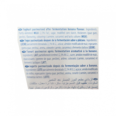 Yogurt pasteurizado sabor a plátano Bruna (8 x 125 g / 4.41 oz) - Miniatura 2