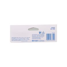 Sapo para inodoro de PVC transparente, cadena acero inoxidable Foset - Miniatura 3