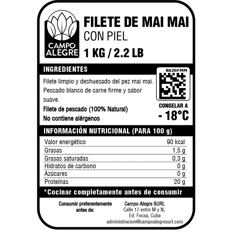 Filete de Mai Mai con piel Campo Alegre (1 kg / 2.2 lb) - Miniatura 5