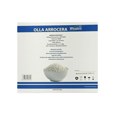 Olla arrocera 1.5 L Wealco WCRC05G1 - Miniatura 5