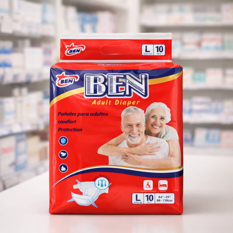 Pañales desechables para adultos talla L Ben (10 U) - Miniatura 4