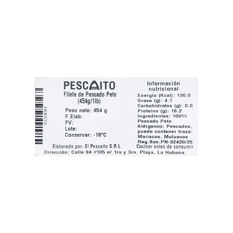 Filete de pescado peto Pescaito (454 g / 1 lb) - Miniatura 2