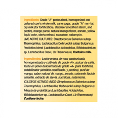 Yogurt de mango con probióticos YEYA (237 ml) - Miniatura 3