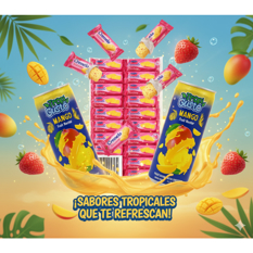 Galletas con crema sabor fresa Cremelo Mrs. Bector's Cremica (440 g / 15.5 oz) + Néctar de frutas sabor banana Tropi Gusto (250 ml) - Miniatura 4