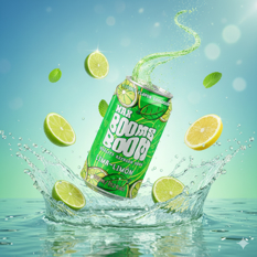 Bebida refrescante gaseada sabor lima-limón Max Booms Boom (330 ml / 11.2 fl oz) - Miniatura 4