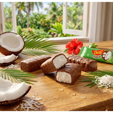 Bombón de chocolate relleno de crema de coco Bel (9 g / 0.32 oz) - Miniatura 4