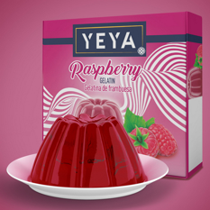 Gelatina sabor frambuesa YEYA (20 g) - Miniatura 3