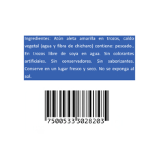 Atún aleta amarilla en trozos en agua Member's Mark (74 g / 2.61 oz) - Miniatura 3
