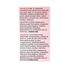 Yogurt de plátano y fresa con probióticos YEYA (1.54 L) - Miniatura 3